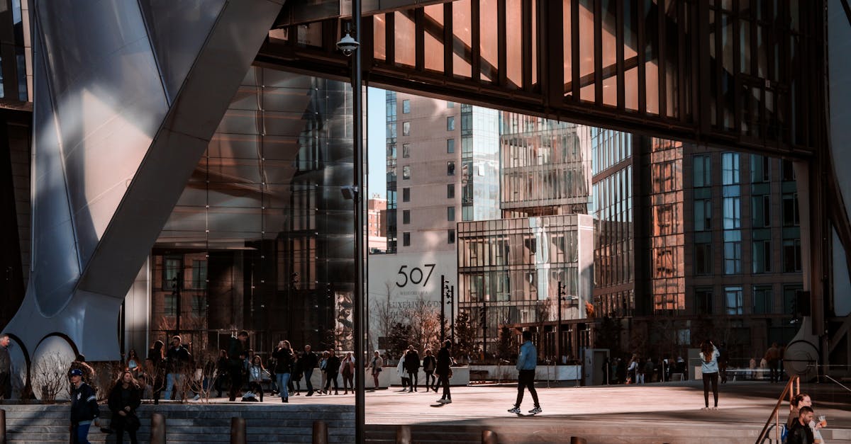 a bustling urban scene showcasing modern architecture and daily life in new york city 3