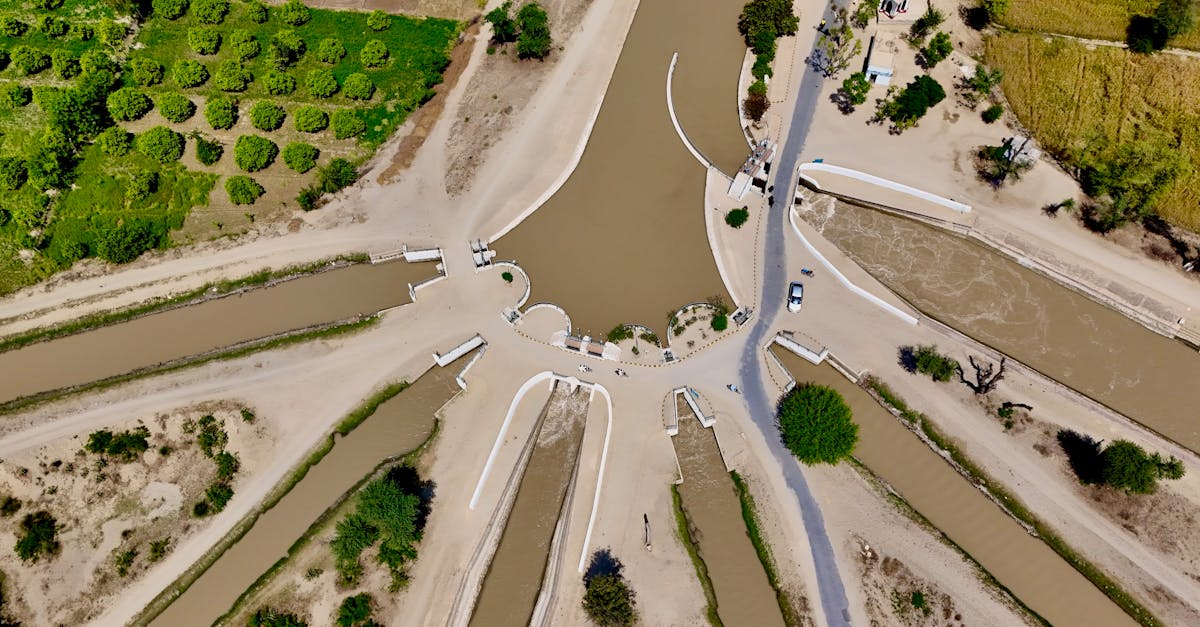a stunning aerial view of irrigation canals in karor lal eason showcasing agricultural infrastructu 2