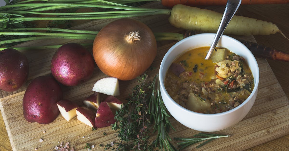 a homemade root vegetable soup with fresh ingredients perfect for a cozy dinner