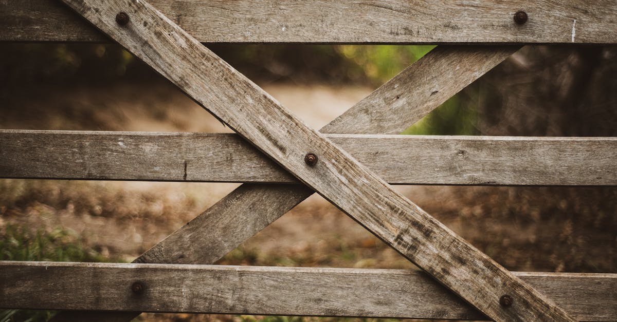 close up of a weathered wooden farm gate outdoors in argentina