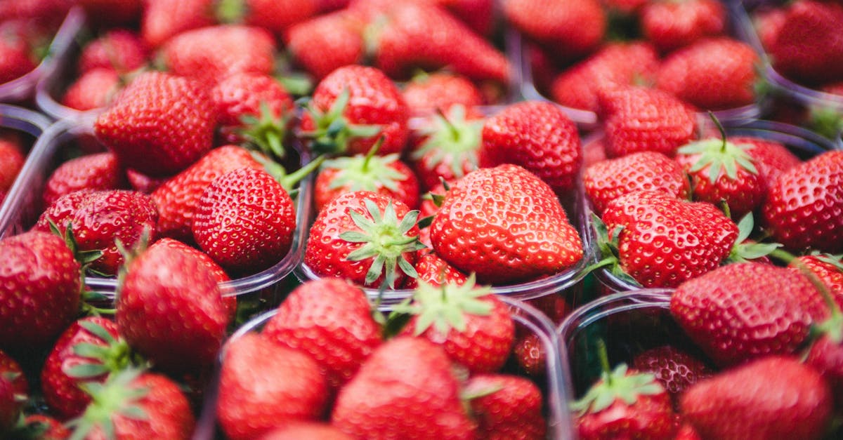 vibrant red strawberries in containers showcasing fresh and healthy fruit 1